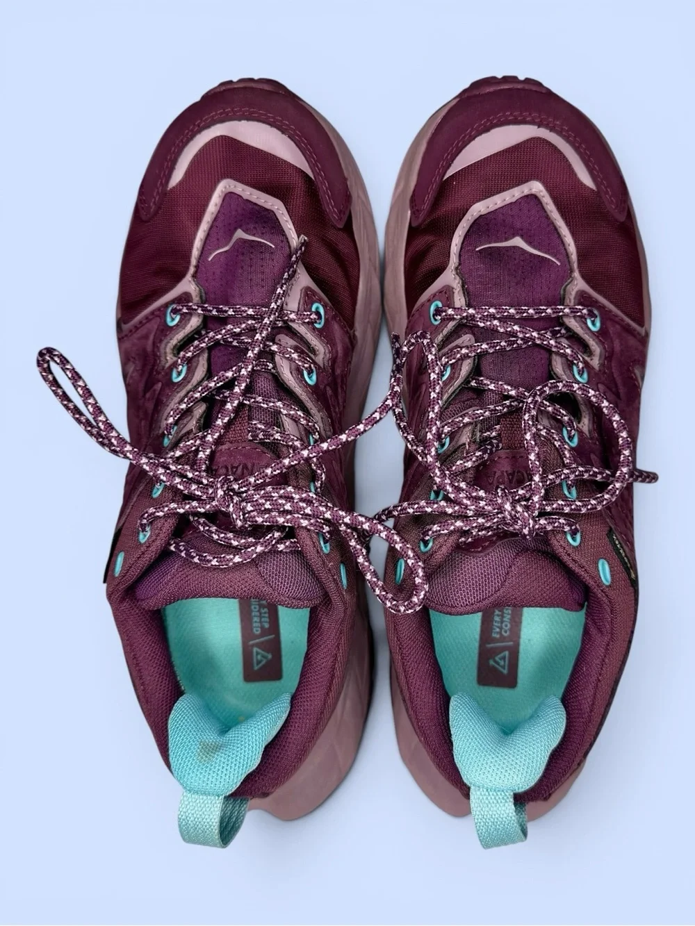 HOKA Anacapa Low GTX Gore-Tex Hiking Shoes Women’s US 6B Grape Wine/Elderberry